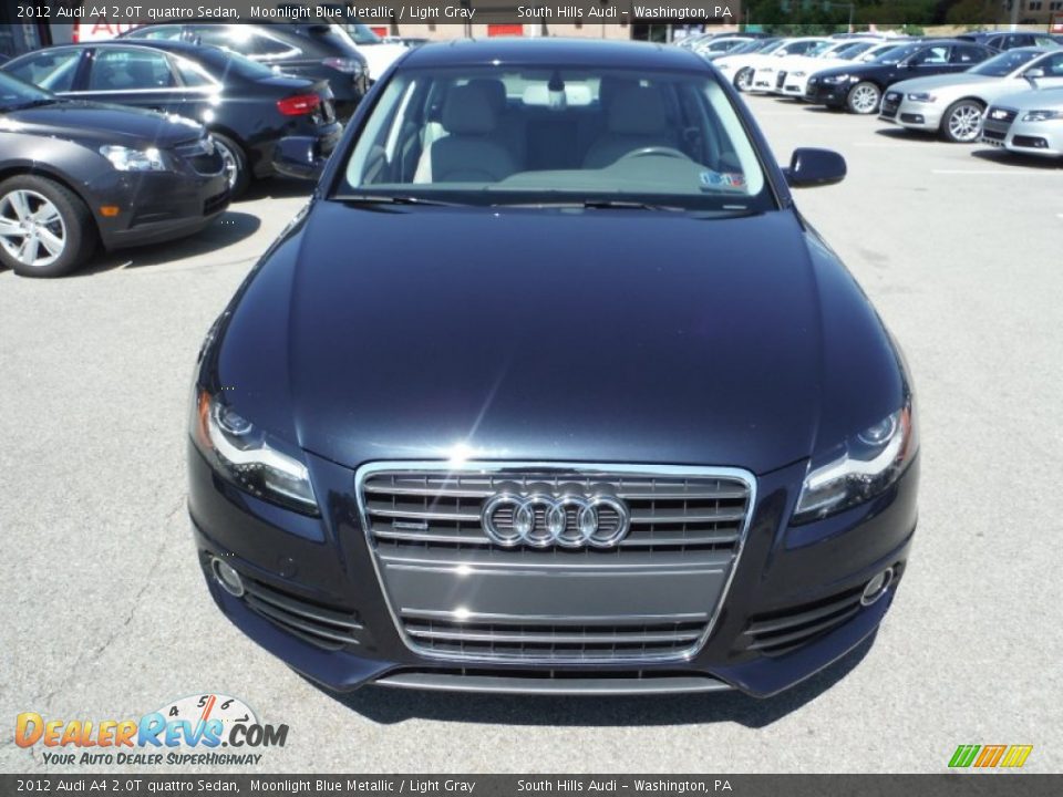 2012 Audi A4 2.0T quattro Sedan Moonlight Blue Metallic / Light Gray Photo #7