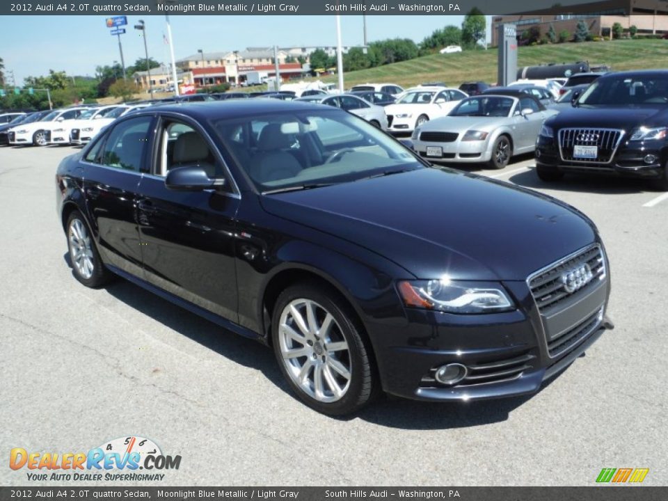 2012 Audi A4 2.0T quattro Sedan Moonlight Blue Metallic / Light Gray Photo #9