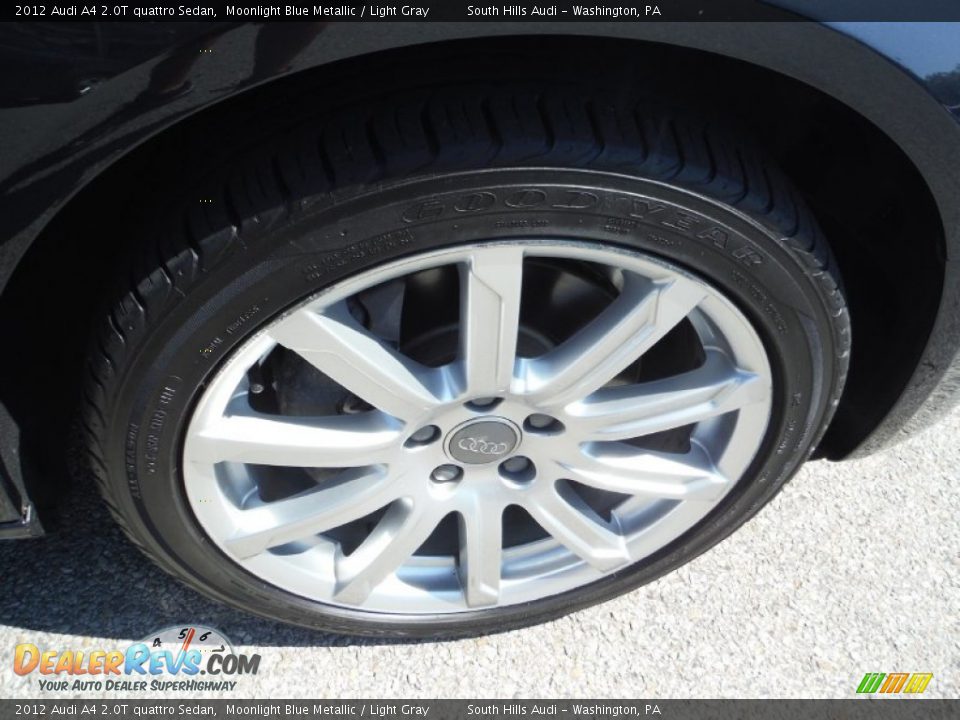 2012 Audi A4 2.0T quattro Sedan Moonlight Blue Metallic / Light Gray Photo #11