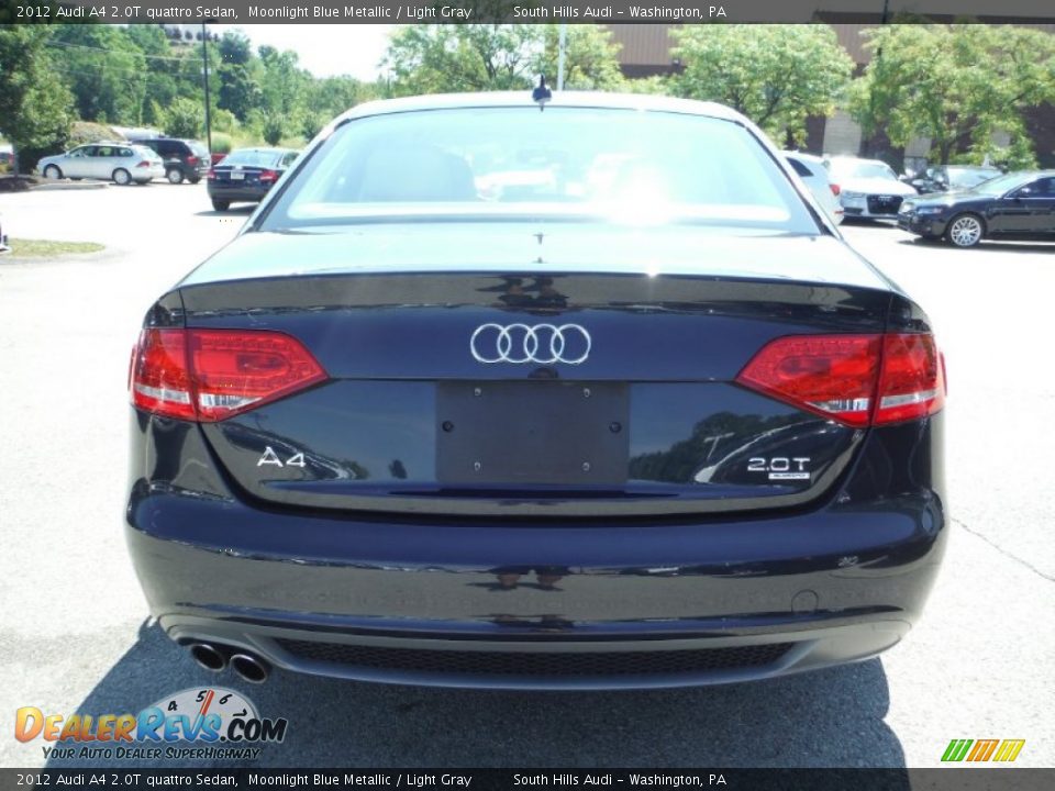 2012 Audi A4 2.0T quattro Sedan Moonlight Blue Metallic / Light Gray Photo #14