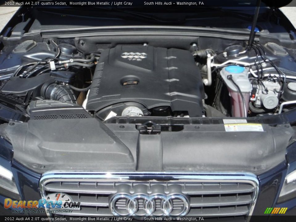 2012 Audi A4 2.0T quattro Sedan Moonlight Blue Metallic / Light Gray Photo #17