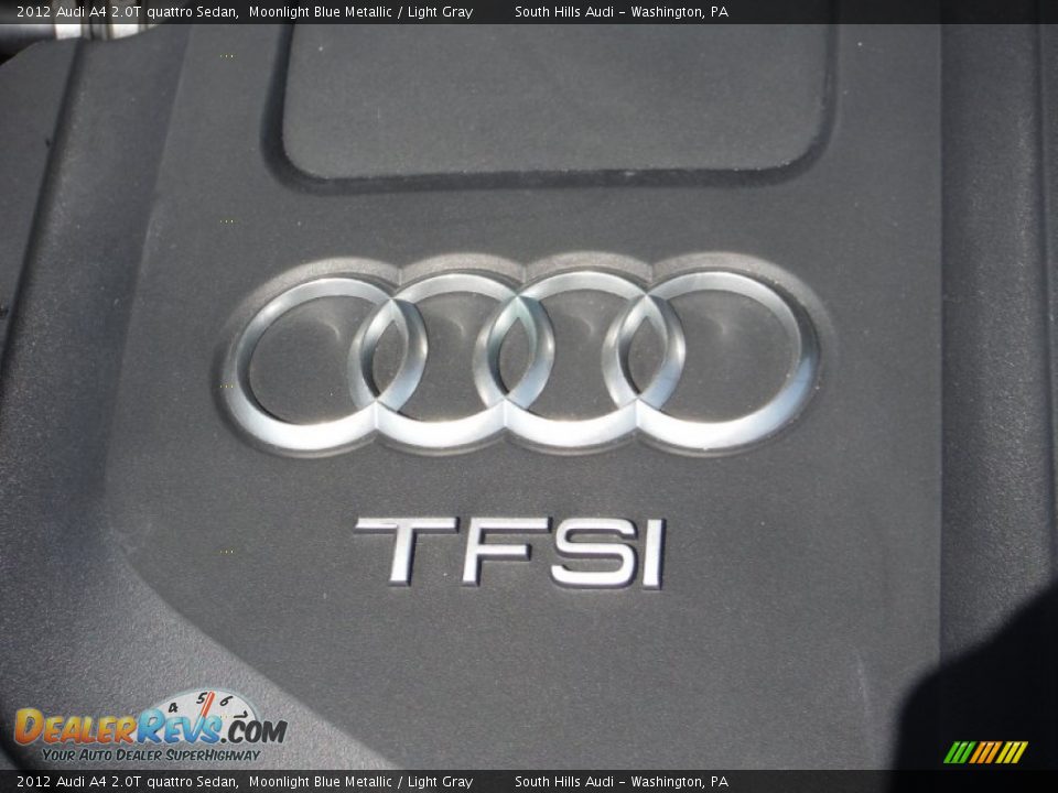 2012 Audi A4 2.0T quattro Sedan Moonlight Blue Metallic / Light Gray Photo #18