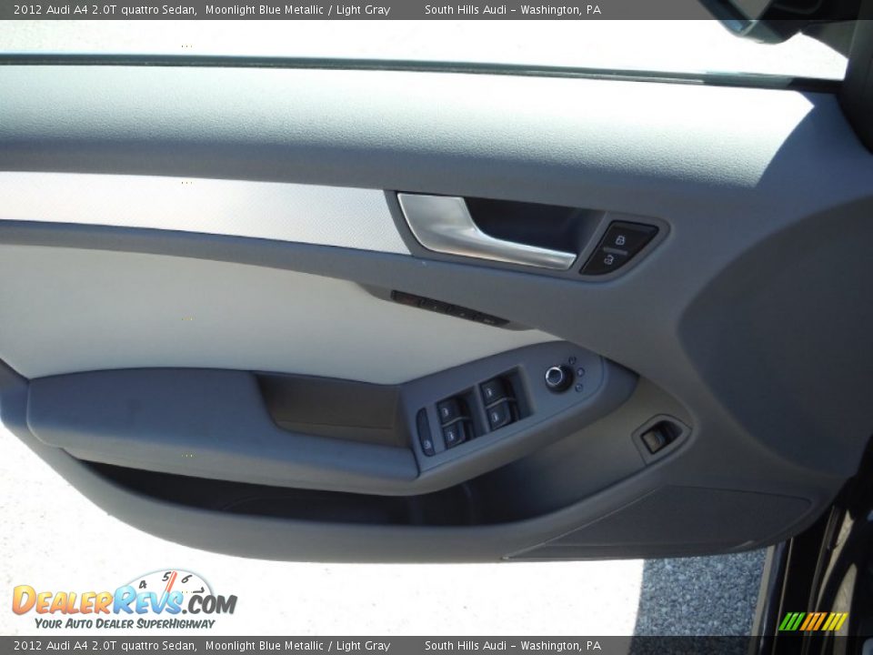 2012 Audi A4 2.0T quattro Sedan Moonlight Blue Metallic / Light Gray Photo #19