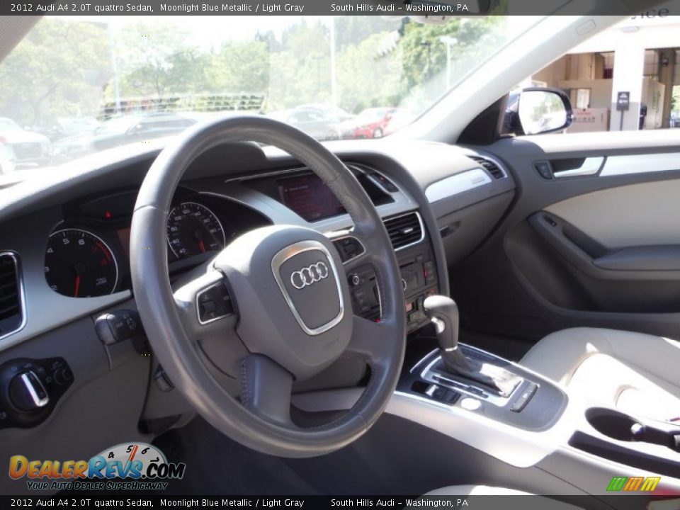 2012 Audi A4 2.0T quattro Sedan Moonlight Blue Metallic / Light Gray Photo #20