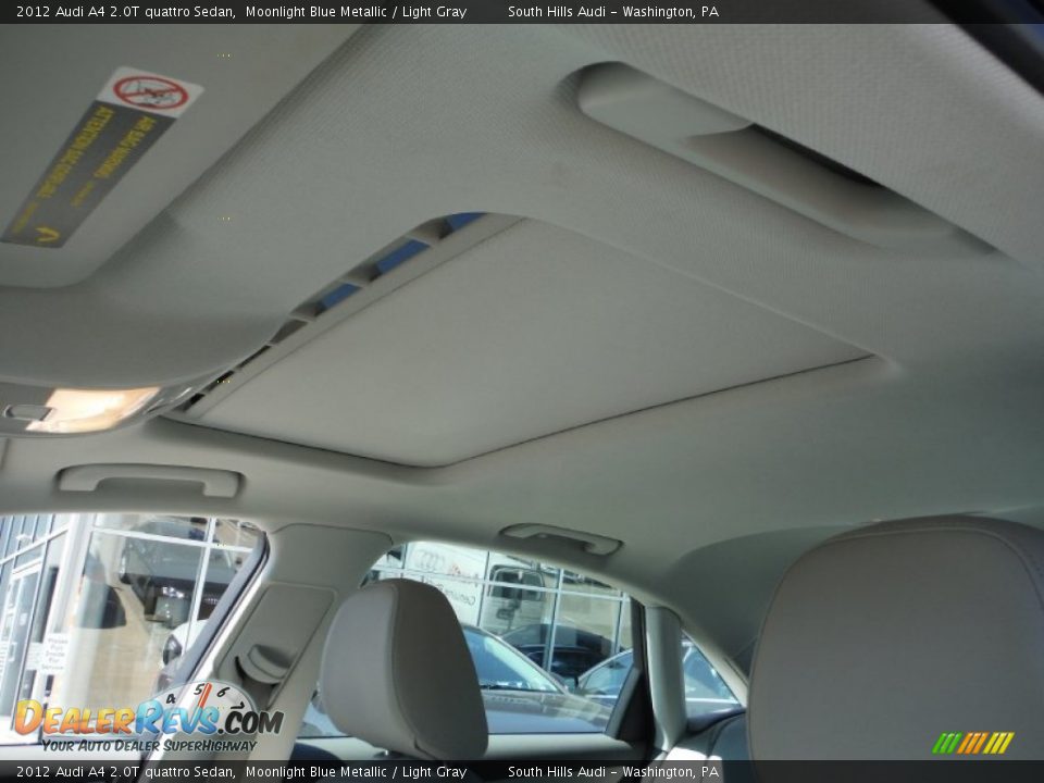 2012 Audi A4 2.0T quattro Sedan Moonlight Blue Metallic / Light Gray Photo #21