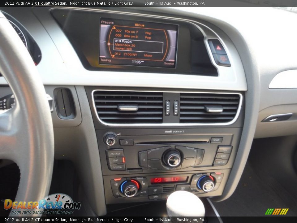 2012 Audi A4 2.0T quattro Sedan Moonlight Blue Metallic / Light Gray Photo #22
