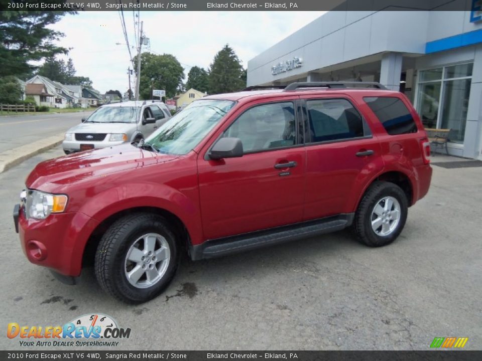 2010 Ford Escape XLT V6 4WD Sangria Red Metallic / Stone Photo #1