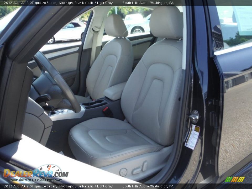 2012 Audi A4 2.0T quattro Sedan Moonlight Blue Metallic / Light Gray Photo #28