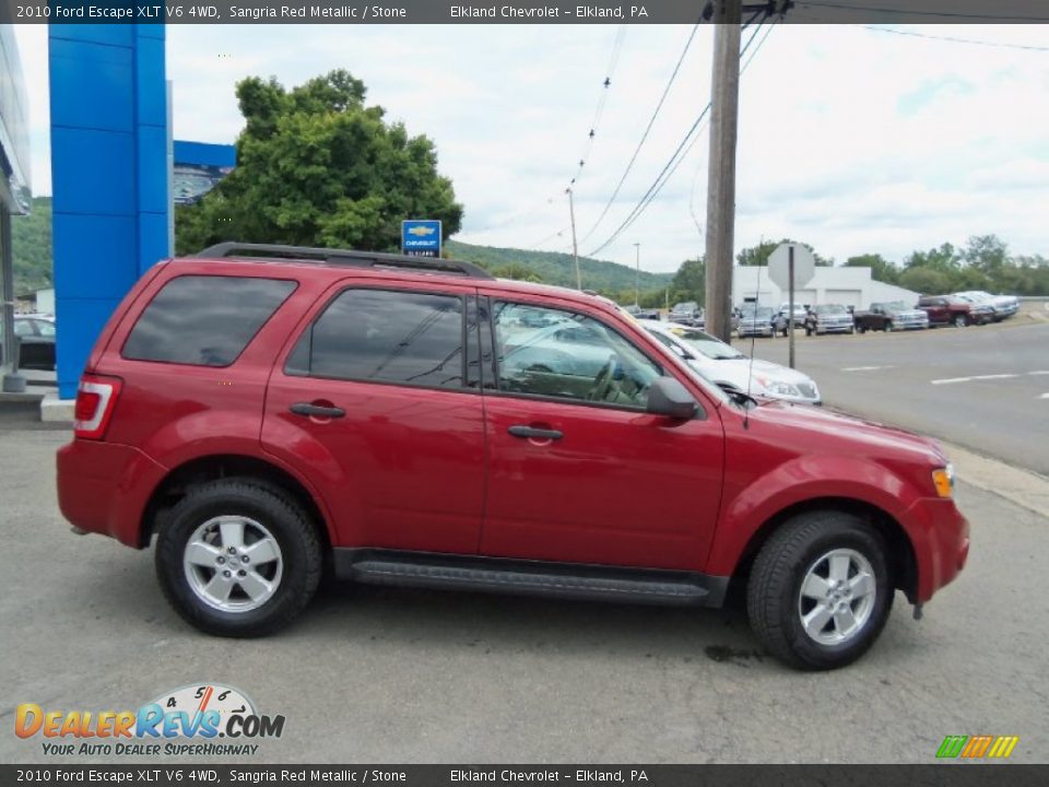 2010 Ford Escape XLT V6 4WD Sangria Red Metallic / Stone Photo #5