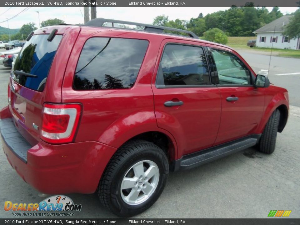 2010 Ford Escape XLT V6 4WD Sangria Red Metallic / Stone Photo #6
