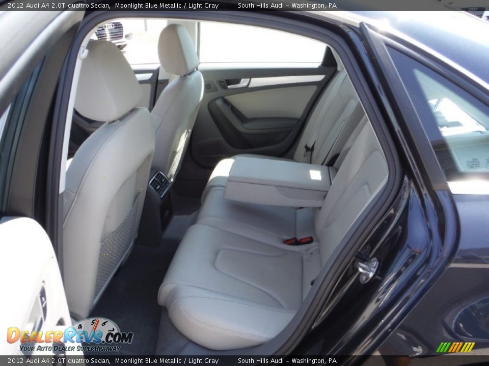 2012 Audi A4 2.0T quattro Sedan Moonlight Blue Metallic / Light Gray Photo #30