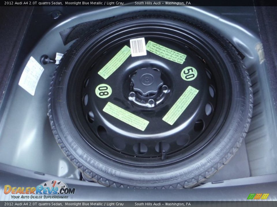 2012 Audi A4 2.0T quattro Sedan Moonlight Blue Metallic / Light Gray Photo #33