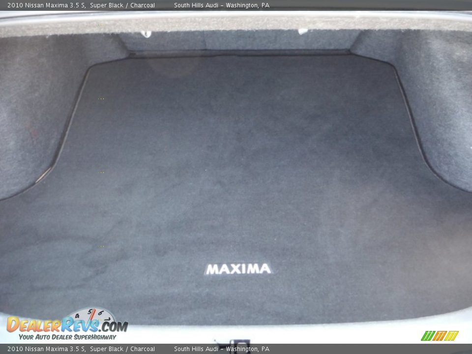 2010 Nissan Maxima 3.5 S Super Black / Charcoal Photo #31