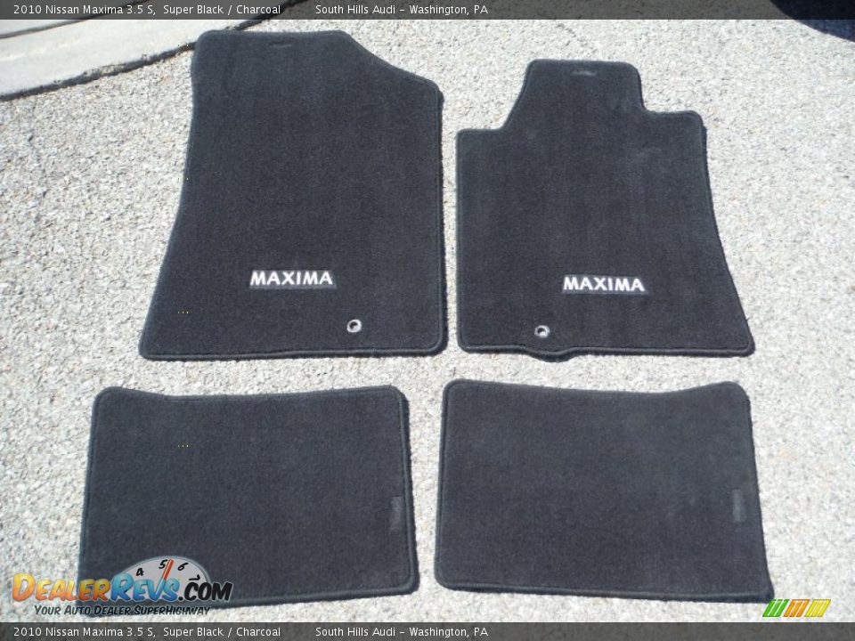 2010 Nissan Maxima 3.5 S Super Black / Charcoal Photo #34