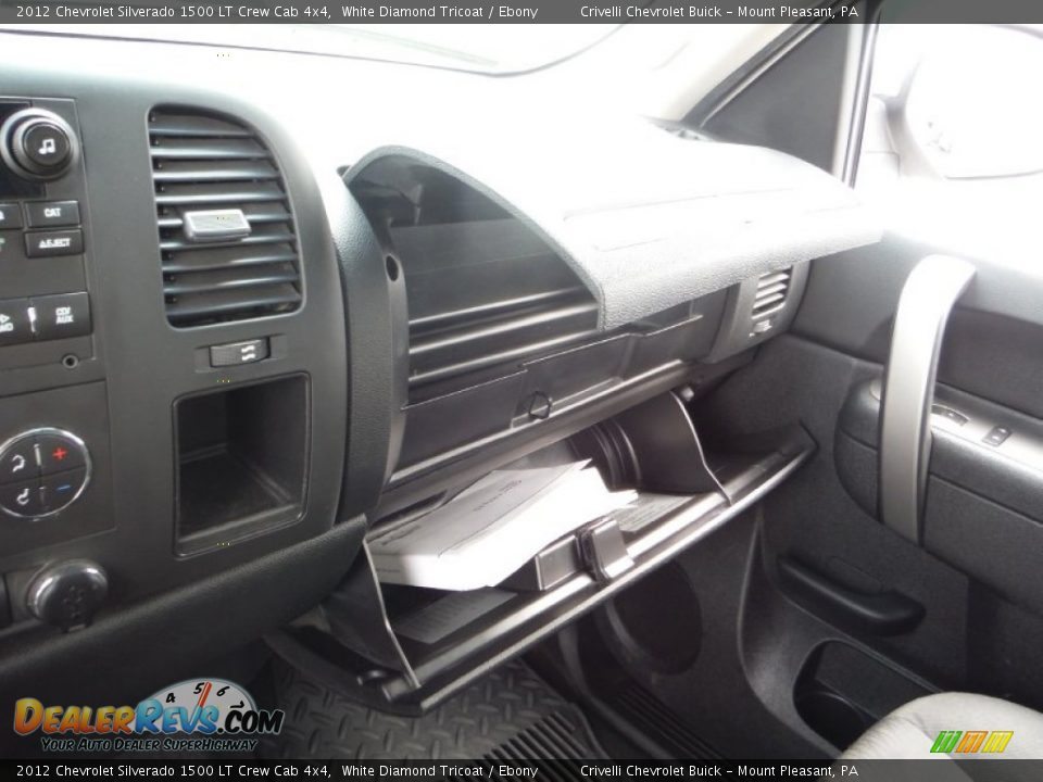 2012 Chevrolet Silverado 1500 LT Crew Cab 4x4 White Diamond Tricoat / Ebony Photo #31