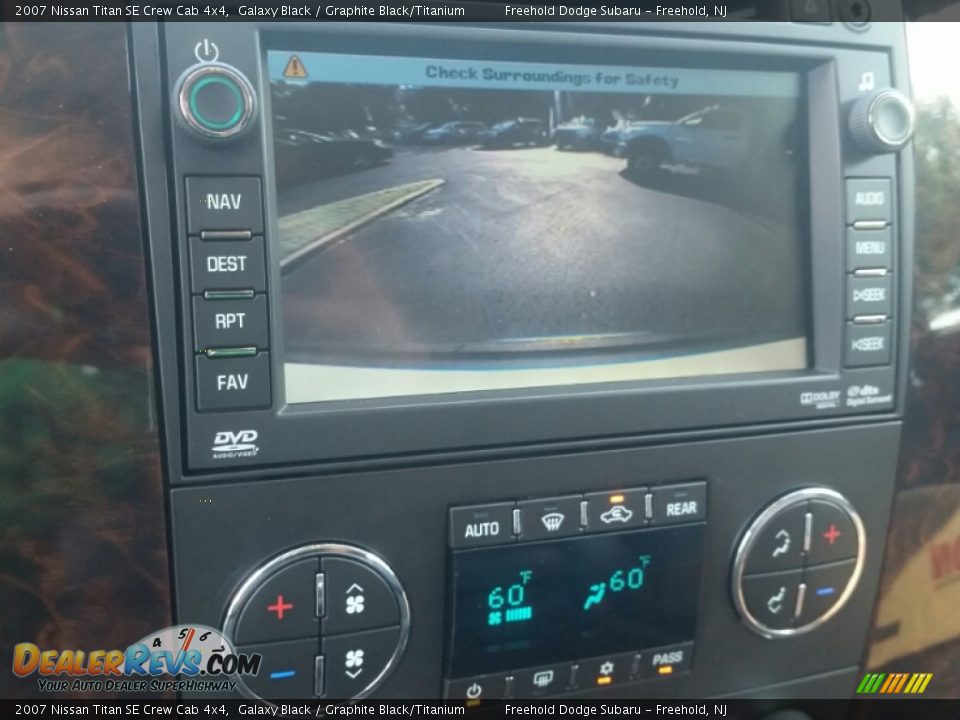 2007 Nissan Titan SE Crew Cab 4x4 Galaxy Black / Graphite Black/Titanium Photo #27