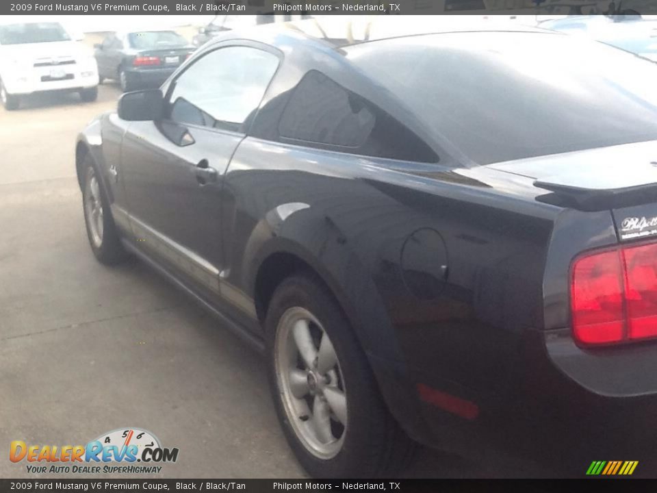 2009 Ford Mustang V6 Premium Coupe Black / Black/Tan Photo #4