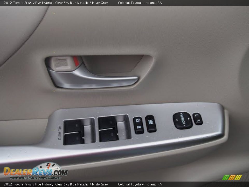 2012 Toyota Prius v Five Hybrid Clear Sky Blue Metallic / Misty Gray Photo #10