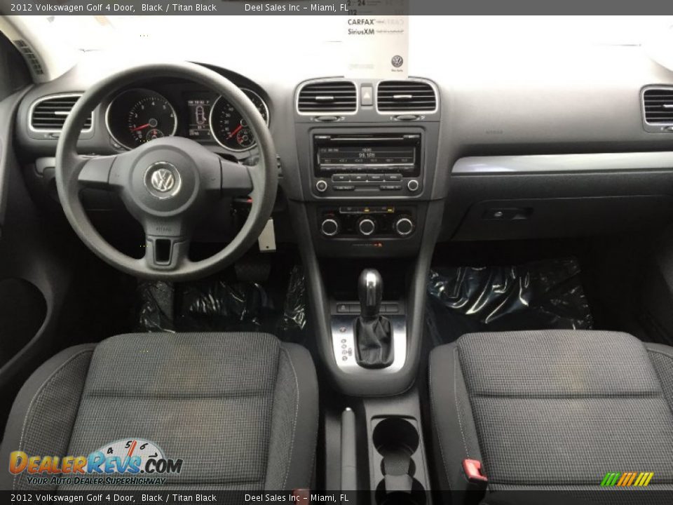 2012 Volkswagen Golf 4 Door Black / Titan Black Photo #12
