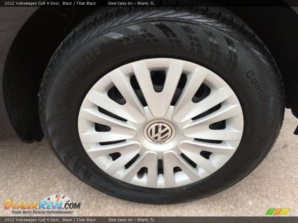 2012 Volkswagen Golf 4 Door Black / Titan Black Photo #13