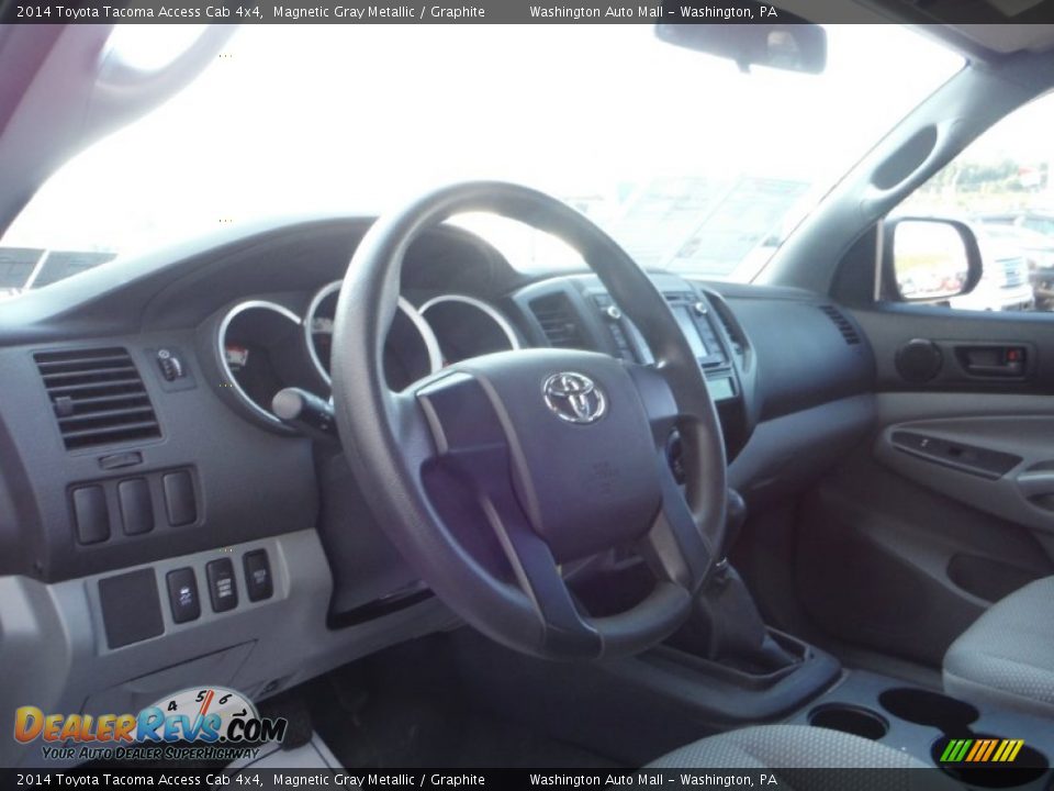 2014 Toyota Tacoma Access Cab 4x4 Magnetic Gray Metallic / Graphite Photo #14