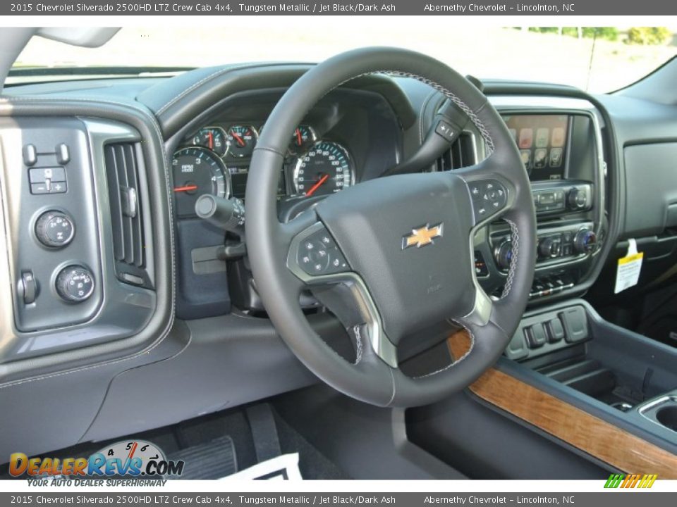 2015 Chevrolet Silverado 2500HD LTZ Crew Cab 4x4 Tungsten Metallic / Jet Black/Dark Ash Photo #24