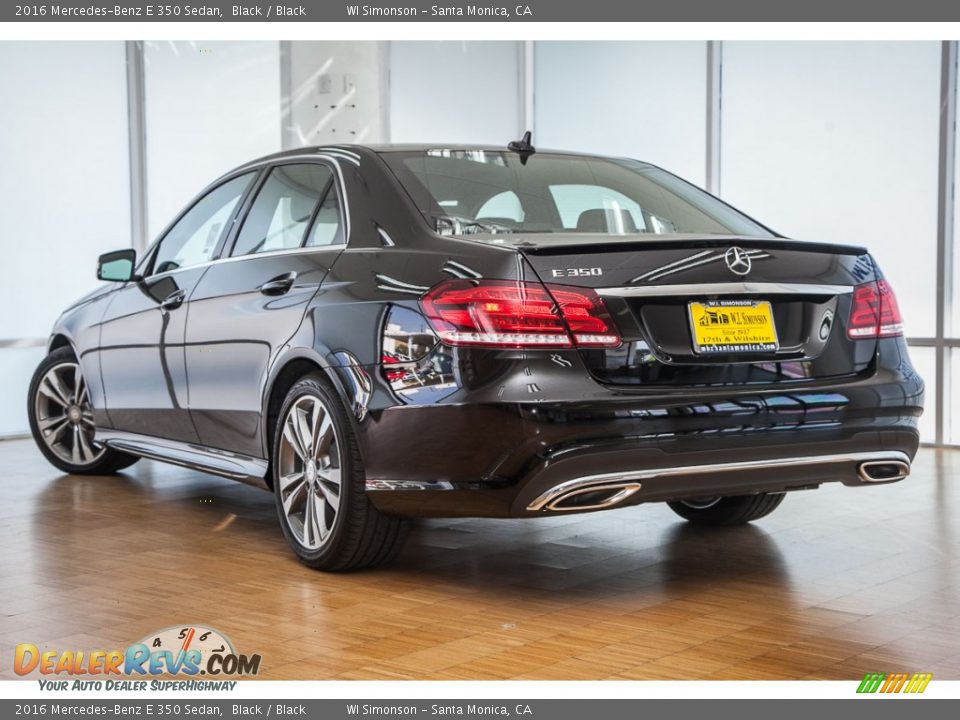 2016 Mercedes-Benz E 350 Sedan Black / Black Photo #3
