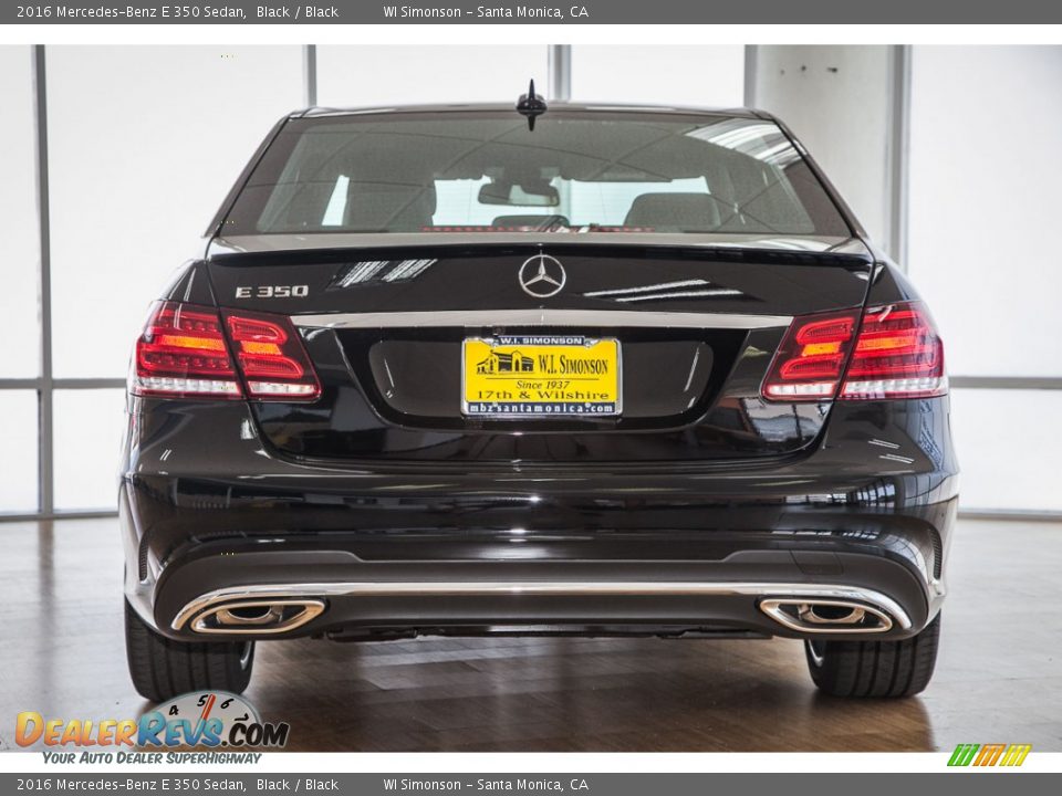 2016 Mercedes-Benz E 350 Sedan Black / Black Photo #4