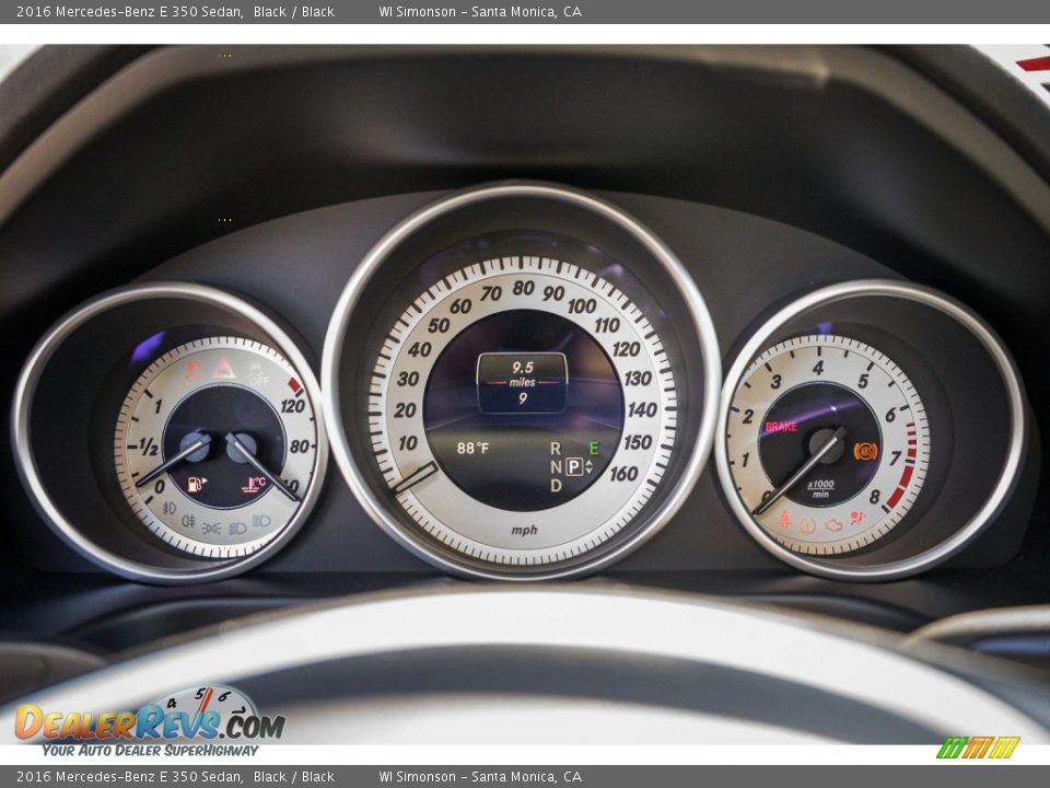 2016 Mercedes-Benz E 350 Sedan Black / Black Photo #7