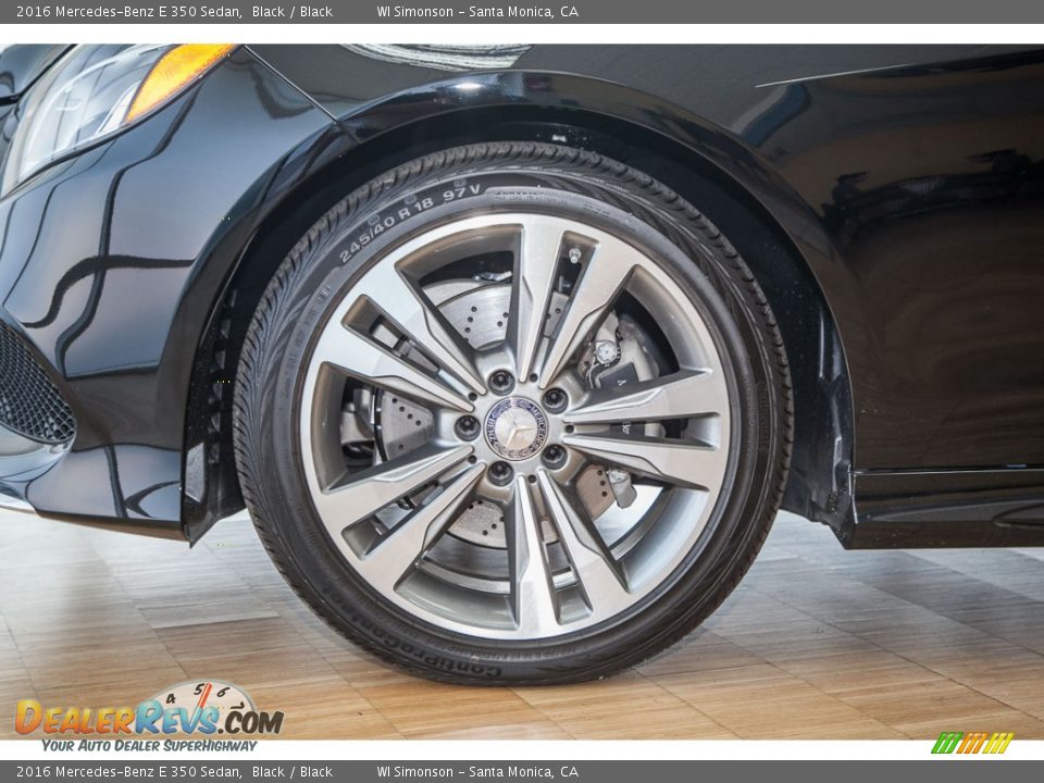 2016 Mercedes-Benz E 350 Sedan Black / Black Photo #10