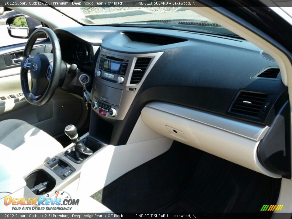 2012 Subaru Outback 2.5i Premium Deep Indigo Pearl / Off Black Photo #6
