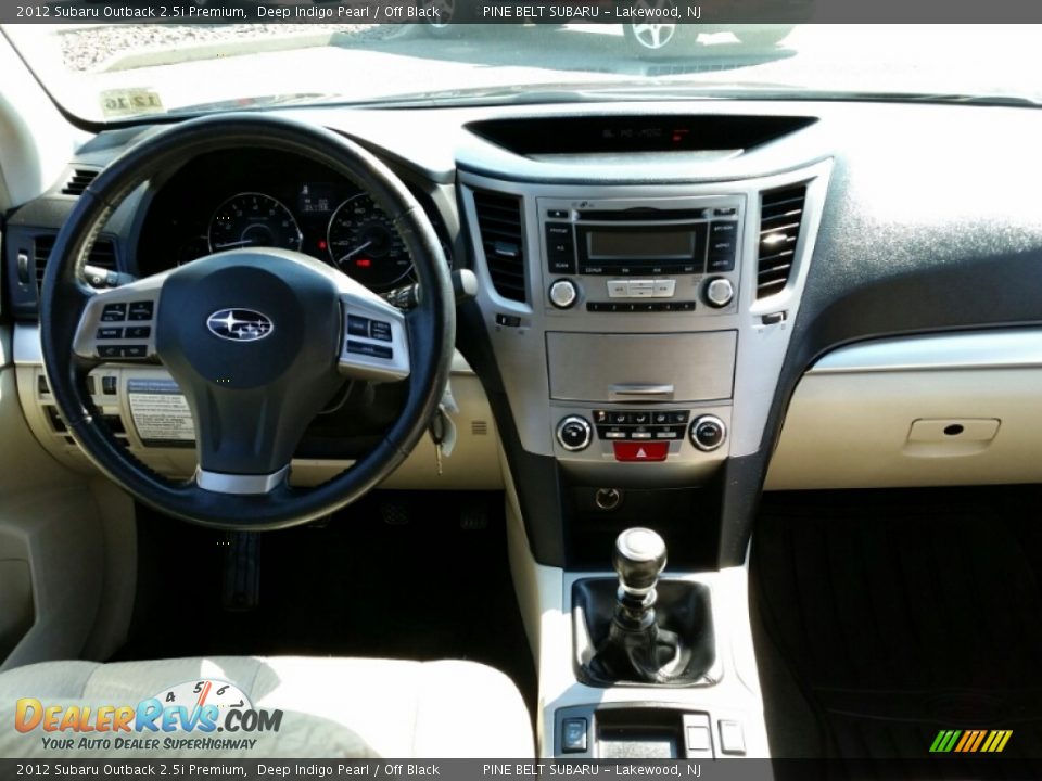 2012 Subaru Outback 2.5i Premium Deep Indigo Pearl / Off Black Photo #13