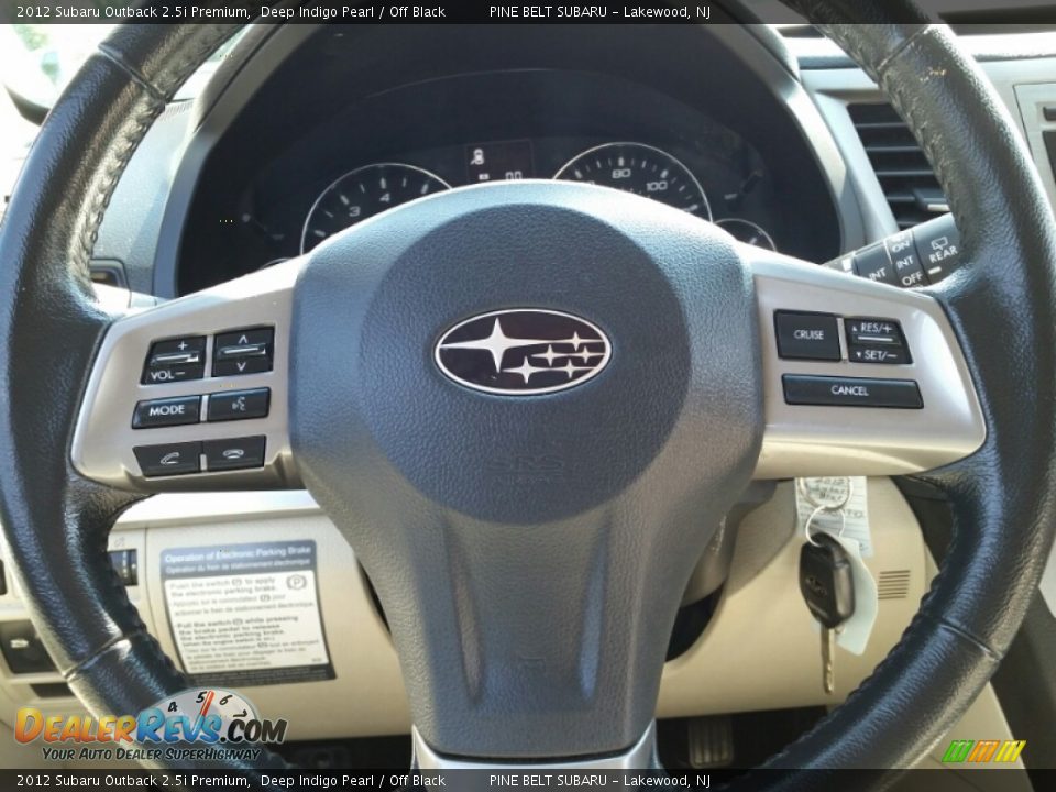 2012 Subaru Outback 2.5i Premium Deep Indigo Pearl / Off Black Photo #14