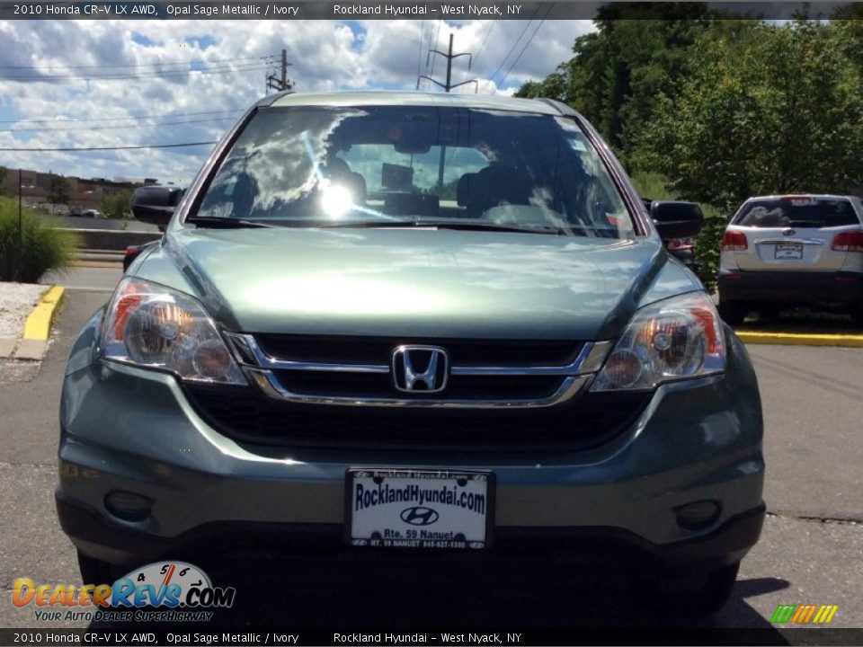 2010 Honda CR-V LX AWD Opal Sage Metallic / Ivory Photo #2
