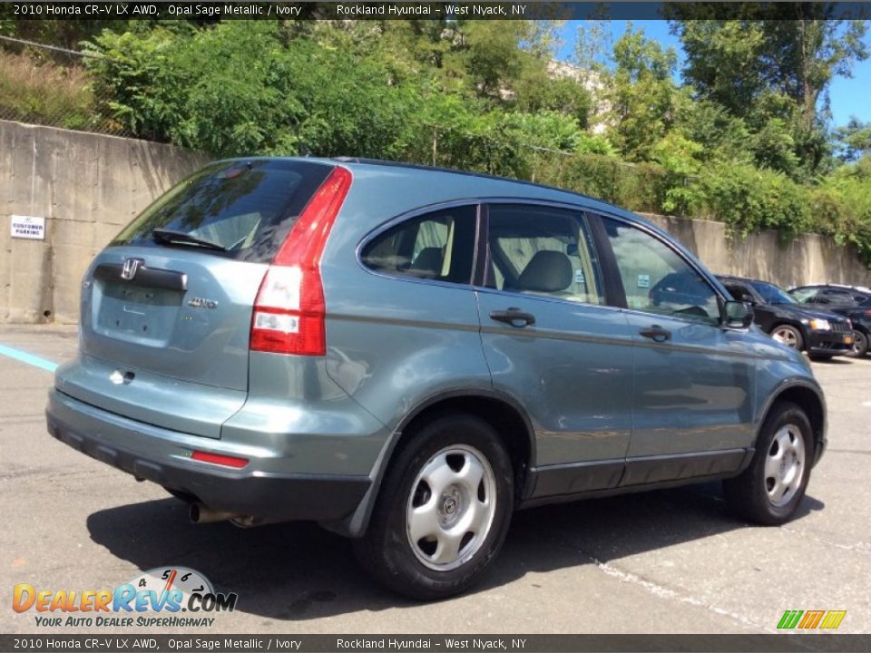2010 Honda CR-V LX AWD Opal Sage Metallic / Ivory Photo #4