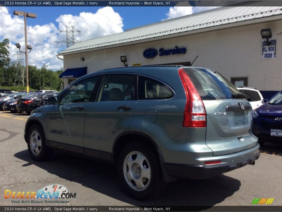 2010 Honda CR-V LX AWD Opal Sage Metallic / Ivory Photo #6
