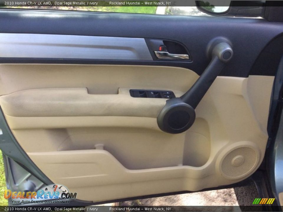 2010 Honda CR-V LX AWD Opal Sage Metallic / Ivory Photo #7