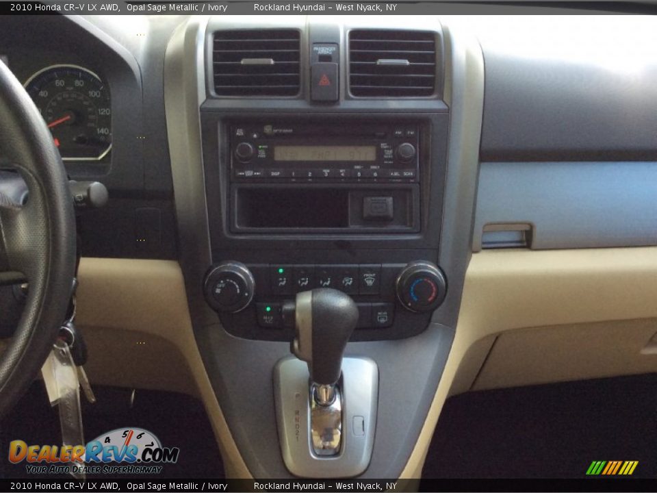 2010 Honda CR-V LX AWD Opal Sage Metallic / Ivory Photo #13