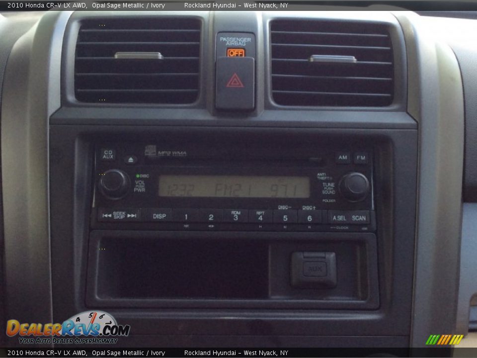 2010 Honda CR-V LX AWD Opal Sage Metallic / Ivory Photo #14