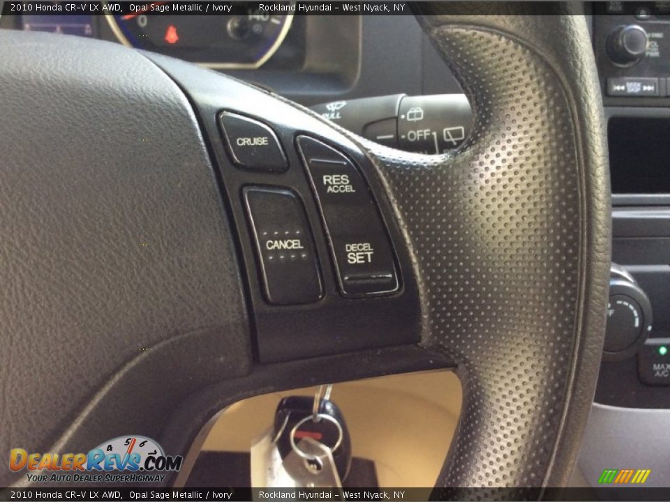 2010 Honda CR-V LX AWD Opal Sage Metallic / Ivory Photo #17