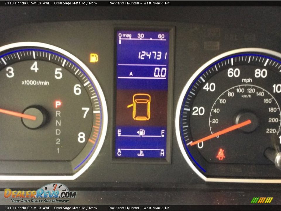 2010 Honda CR-V LX AWD Opal Sage Metallic / Ivory Photo #18