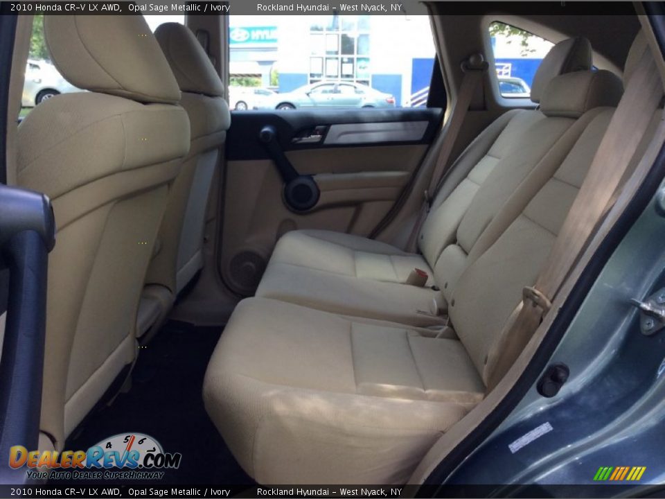 2010 Honda CR-V LX AWD Opal Sage Metallic / Ivory Photo #19