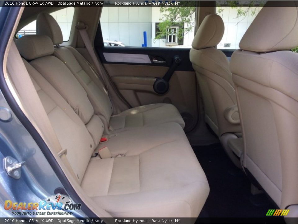 2010 Honda CR-V LX AWD Opal Sage Metallic / Ivory Photo #22