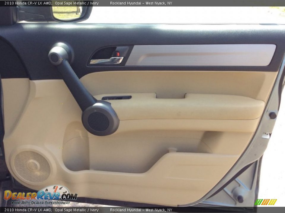 2010 Honda CR-V LX AWD Opal Sage Metallic / Ivory Photo #23