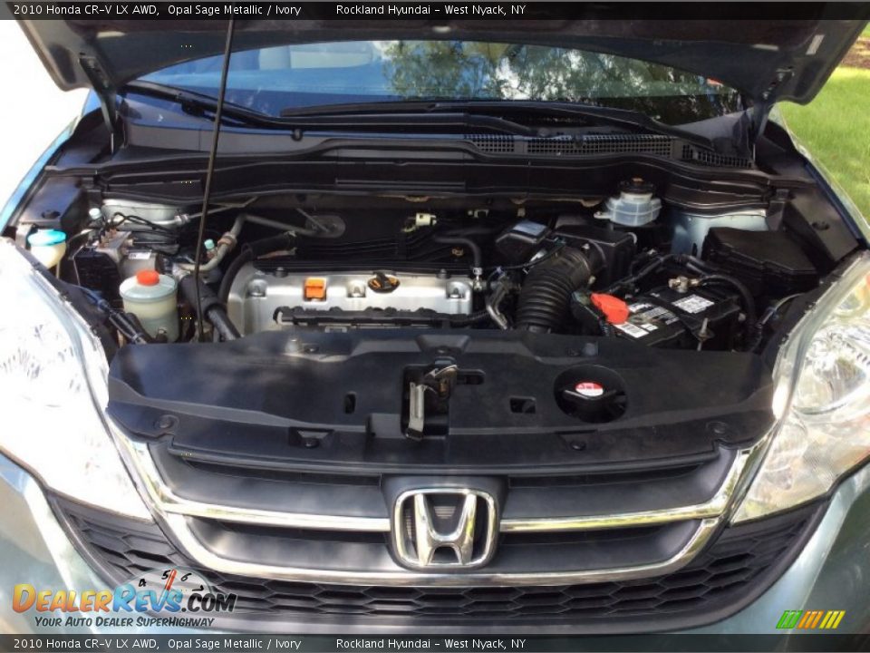 2010 Honda CR-V LX AWD Opal Sage Metallic / Ivory Photo #28