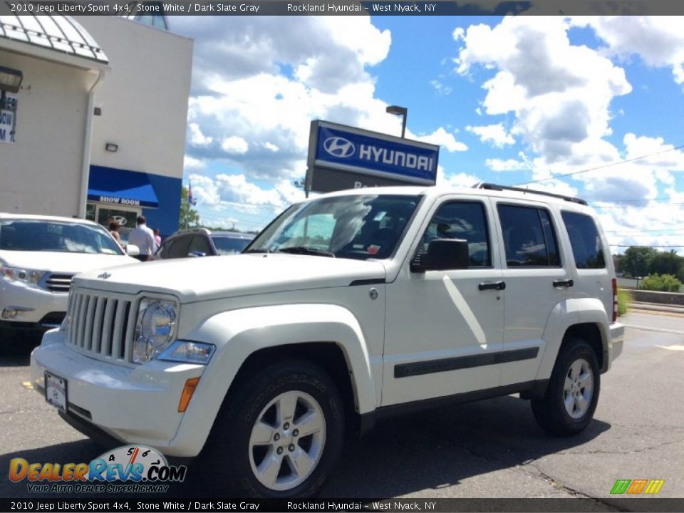 2010 Jeep Liberty Sport 4x4 Stone White / Dark Slate Gray Photo #1