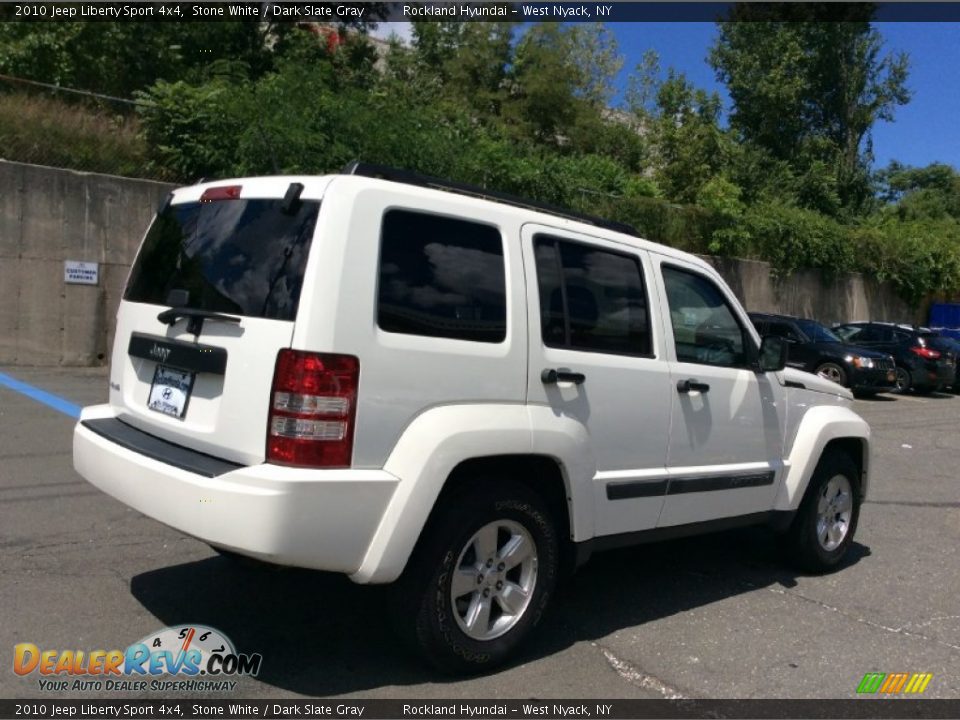 2010 Jeep Liberty Sport 4x4 Stone White / Dark Slate Gray Photo #4
