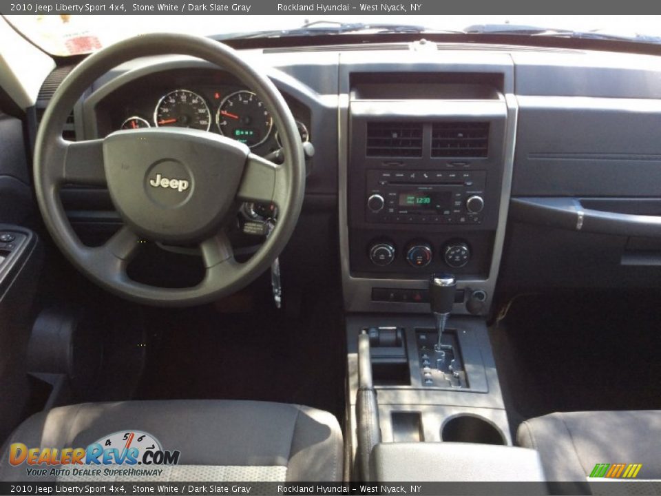 2010 Jeep Liberty Sport 4x4 Stone White / Dark Slate Gray Photo #13