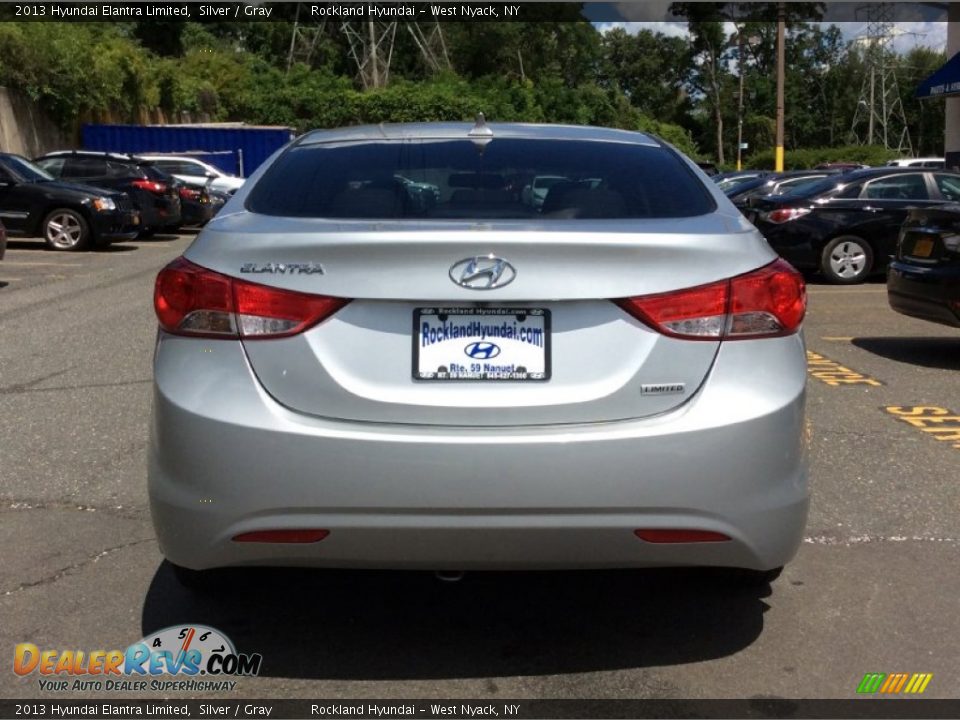 2013 Hyundai Elantra Limited Silver / Gray Photo #5
