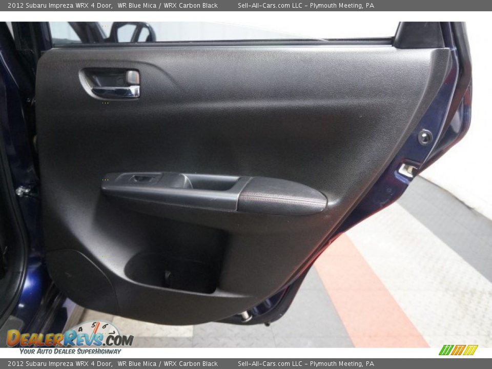 2012 Subaru Impreza WRX 4 Door WR Blue Mica / WRX Carbon Black Photo #16